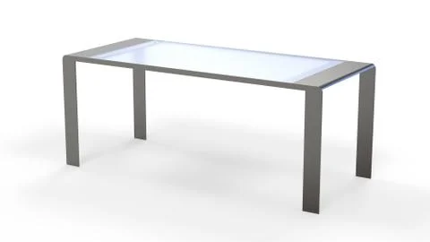 Glass Kitchen Table Stock Illustration