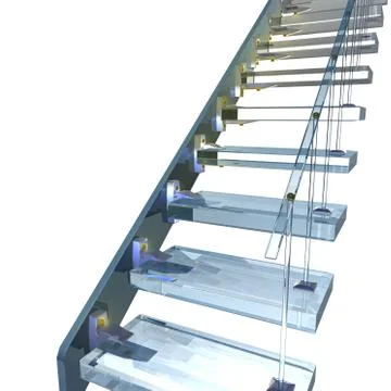 Glass ladder Illustrazione stock