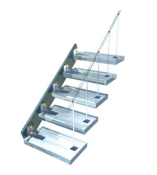 Glass ladder Illustrazione stock