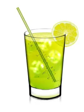 Glass of a lemon Stock Photos