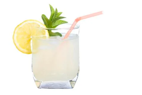 Glass of lemonade Stock Photos