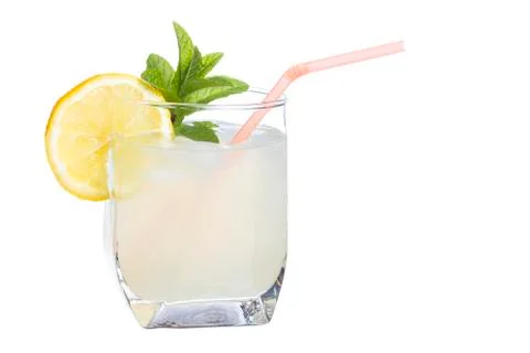 Glass of lemonade Stock Photos