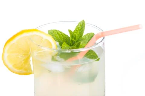 Glass of lemonade Stock Photos