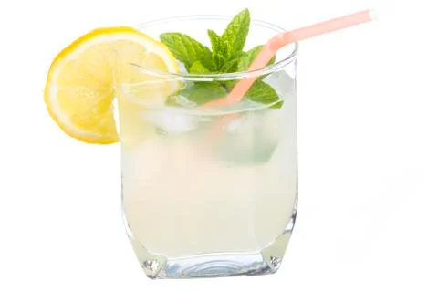 Glass of lemonade Stock Photos