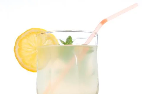 Glass of lemonade Stock Photos