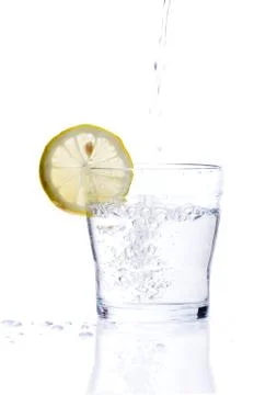 Glass of lemonade Stock Photos