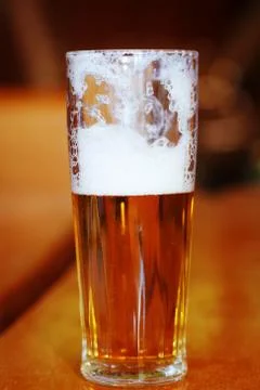 Glass of light bee Foto stock