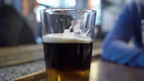 Glass of light beer Stock Footage 106088752