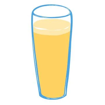 Glass of light beer Stock Illustration