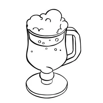 Glass of light beer vector illustration Stock Illustration