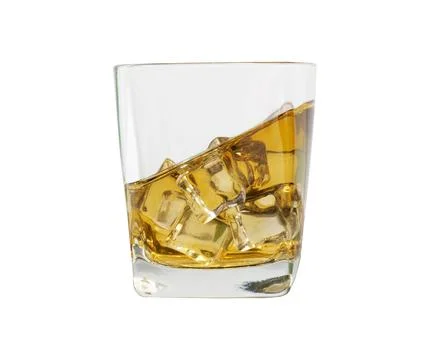 Glass for liquor Translucent elements are made of glass, empty objects are .. Stock Photos
