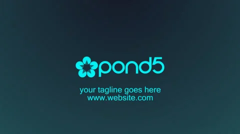 Glass Logo Sting After Effects stock