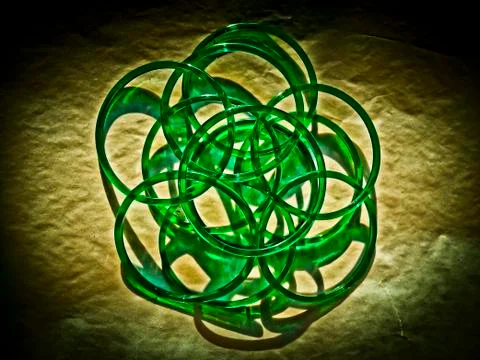 Glass made bangles Stock Illustration