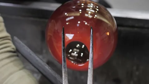 Glass Maker Blowing Art Compilation - 50 FPS Vídeo Stock 220517726