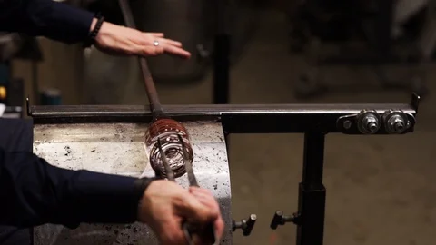 Glass making art Stock Footage 89504189
