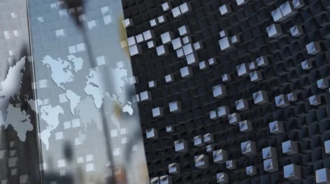 Glass Map Abstract Motion Backround Stock Footage 49515041