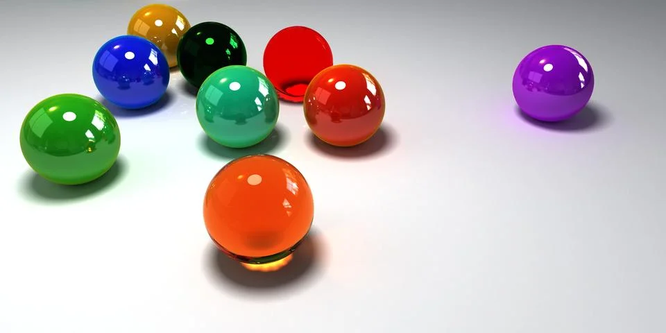 Glass marbles Illustrazione stock