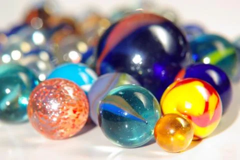 Glass marbles Stock Photos