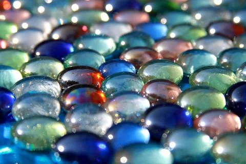 Glass marbles Stock Photos