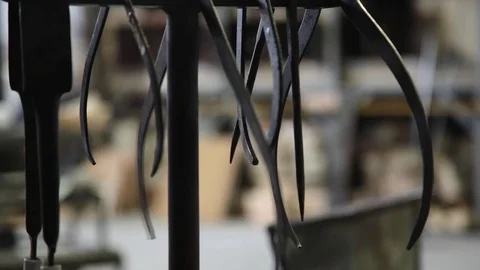 Glass Master Tools, Murano, Italy Stock Footage 73219477