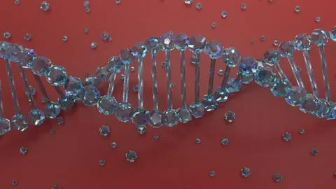 Glass material dna geometry Stock Illustration