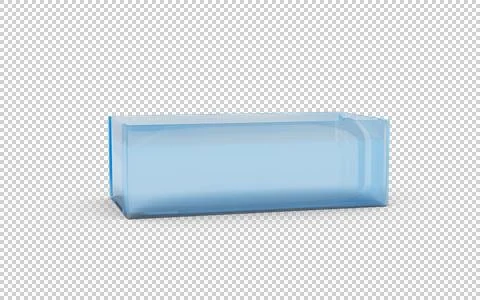 Glass material shoes box Stock Illustration