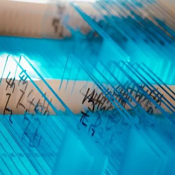 Glass microscope slide Stock Photos