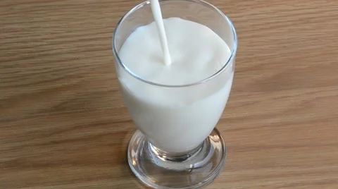 Glass of milk Stock Footage 47942584