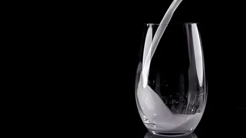 Glass of milk Stock Footage 86492749