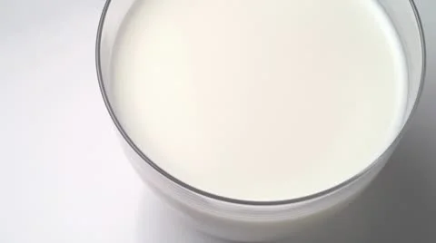Glass of milk isolated - text / presentation friendly Stock-Footage 8921018