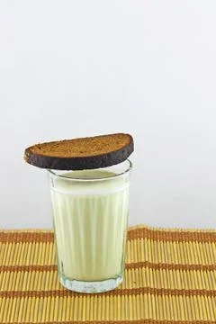 Glass of milk Stock Photos