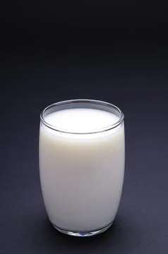 Glass of milk Stock Photos