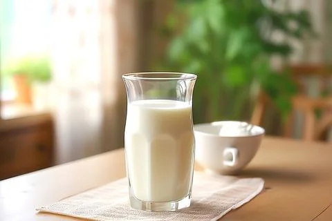 Glass of milk Stock Photos