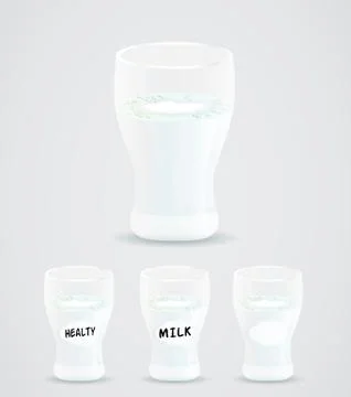 Glass milk vector Stock Illustration