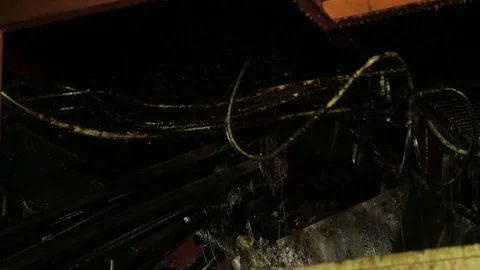 Glass molding machine Stock Footage 72857129