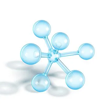 Glass Molecule Pharmaceutical Science Model Vector Stock Illustration