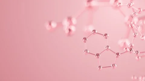 Glass Molecule Structure - Abstract Scientific Background 스톡 동영상 344916401