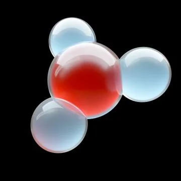 Glass molecule structure Stock Illustration