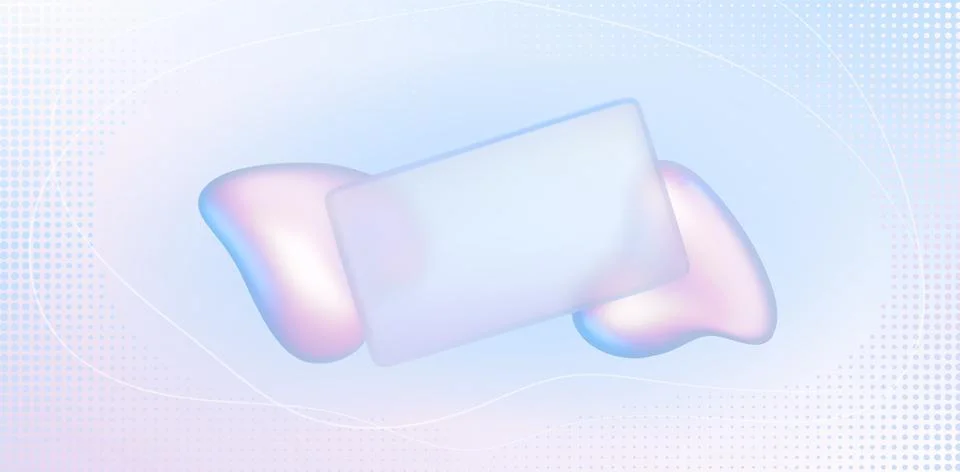 Glass morphism abstract gradient background design Stock Illustration