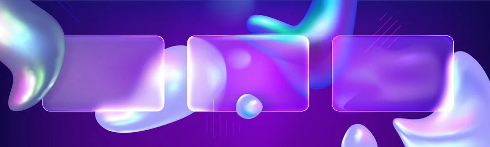 Glass morphism background Illustrazione stock
