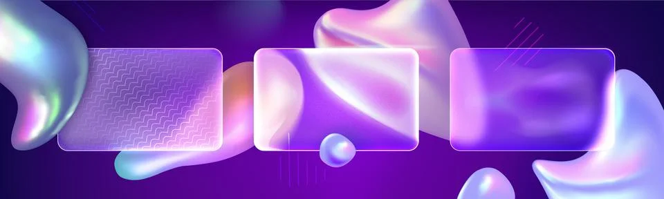 Glass morphism background Illustrazione stock