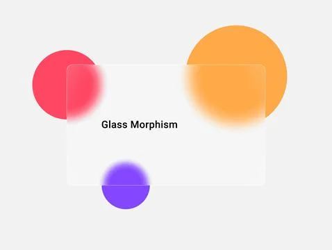 Glass morphism blur gradient 3d screen transparent vector background Stock-Illustration