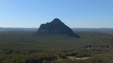 Glass Mountains, aerial pull away Stock Footage 121972001