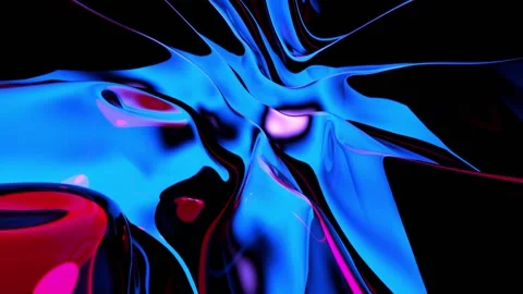 Glass mountains background toxic blue with black and red VJ loop animation00 Stock Footage 344384245