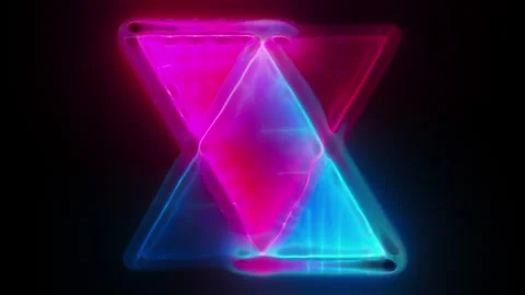 Glass neon composition Stock Footage 312802719