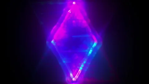 Glass neon composition Stock Footage 317018868