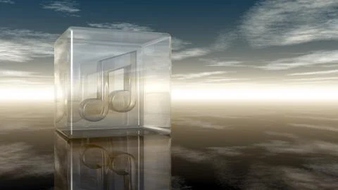 Glass note Stock Illustration