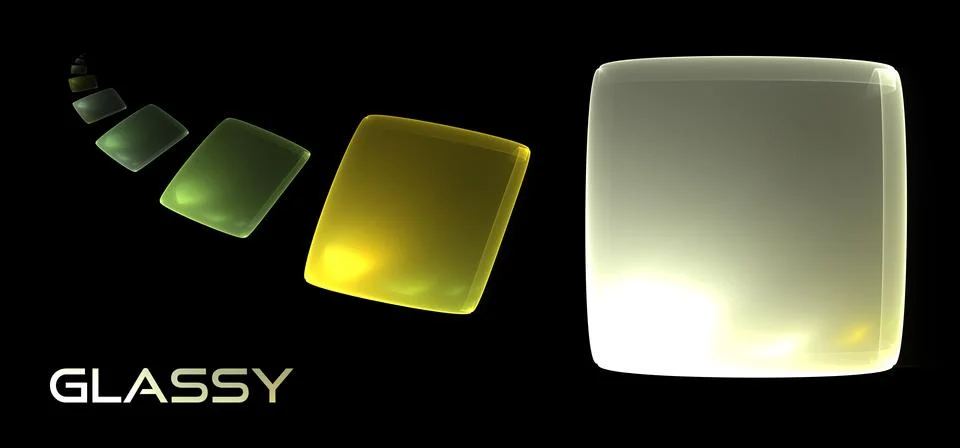 Glass objects Stock Illustration