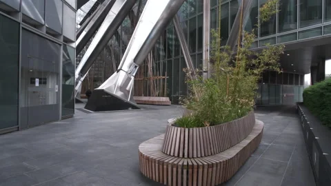 Glass Office building Видео 134418399