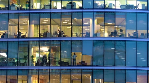 Glass Office Exterior, View Of Office Wo 